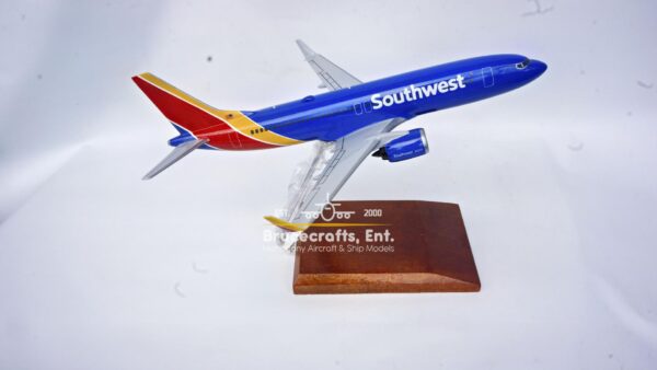 Model of Boeing 737 MAX with detailed craftsmanship.